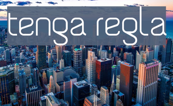 Tengra - Regular Шрифта examples