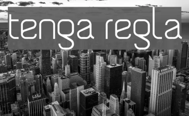 Tengra - Regular Шрифта examples