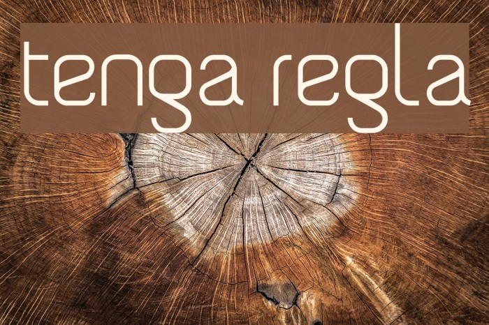 Tengra - Regular Шрифта examples