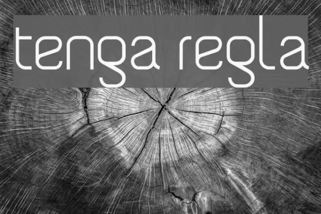 Tengra - Regular Шрифта examples