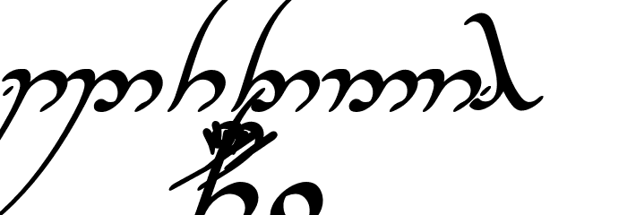 Tengwar Annatar Alt Bold Italic Font OTHER CHARS