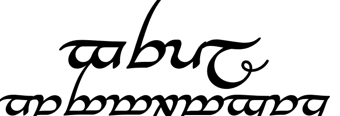 Tengwar Annatar Alt Bold Italic Font LOWERCASE