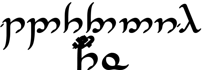 Tengwar Annatar Alt Bold Font OTHER CHARS