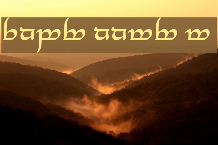 Tengwar Annatar Alt Bold Font examples