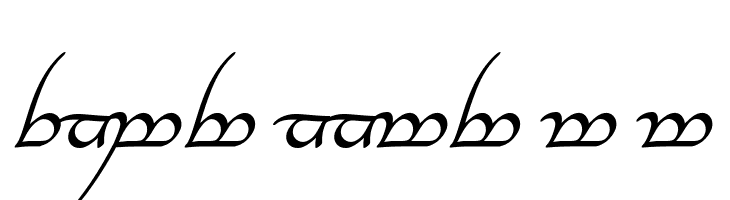 Tengwar Annatar Alt Italic  フリーフォントのダウンロード