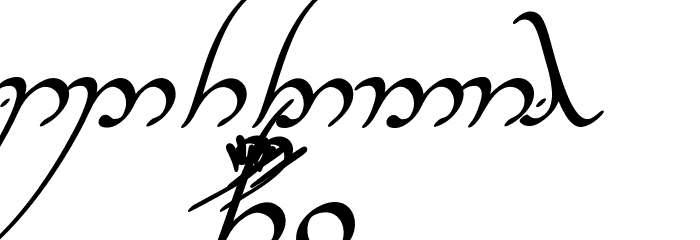 Tengwar Annatar Alt Italic Font OTHER CHARS