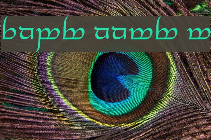 Tengwar Annatar Alt Font examples