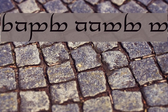 Tengwar Annatar Alt Font examples