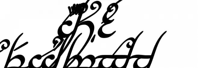 Tengwar Annatar Bold Italic خط أحرف كبيرة