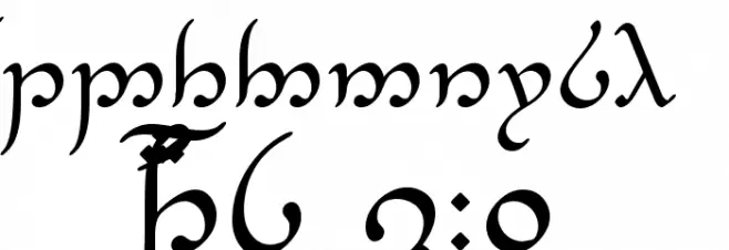 Tengwar Annatar Font OTHER CHARS