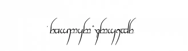 Tengwar Cursive  baixar fontes gratis