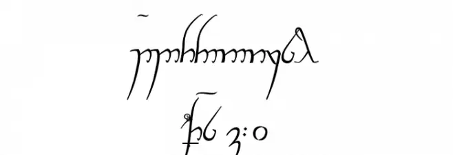 Tengwar Cursive Font OTHER CHARS