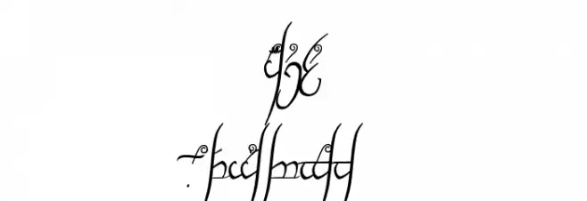 Tengwar Cursive フォント 大文字
