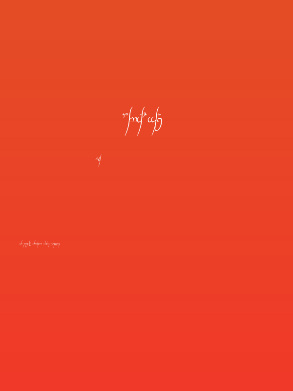 Tengwar Cursive Poster