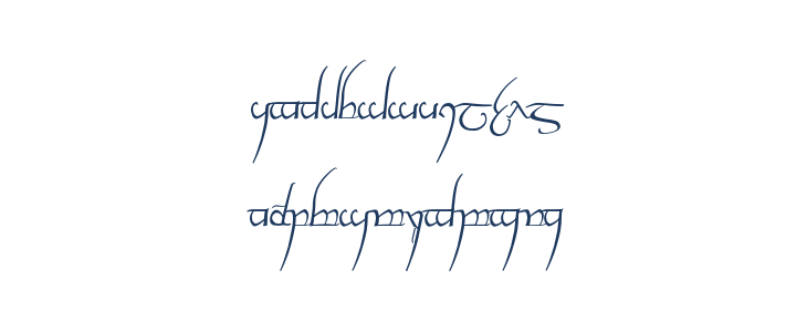 Tengwar Cursive Lowercase
