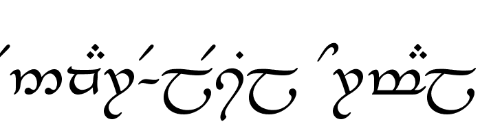 Tengwar-Elesil Normal  免费字体下载