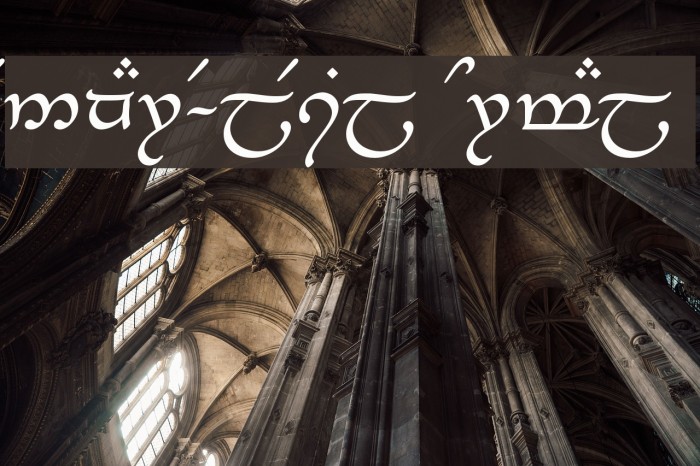 Tengwar-Elesil Normal Example 3