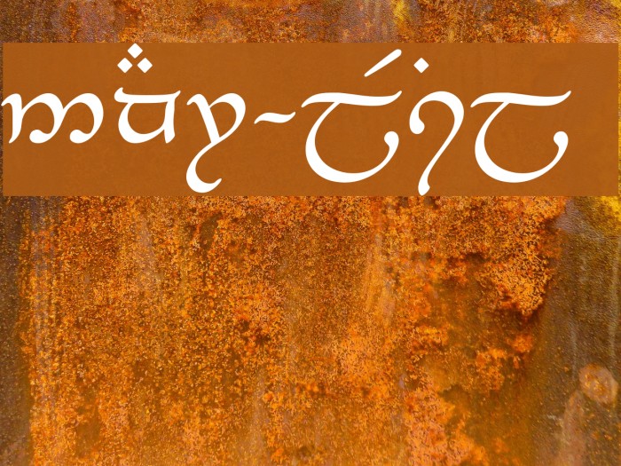 Tengwar-Elesil Example 1
