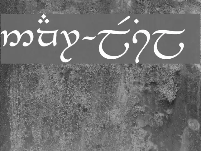 Tengwar-Elesil Font examples