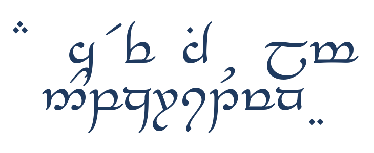 Tengwar-Elesil Lowercase