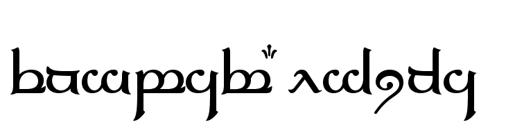 Tengwar Elfica  नि: शुल्क फ़ॉन्ट्स डाउनलोड