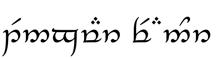 Tengwar Feanor  لخطوط تنزيل