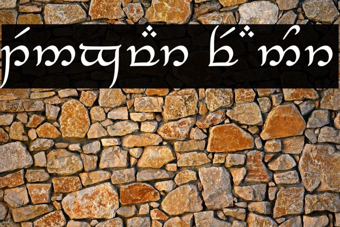 Tengwar Feanor Example 1