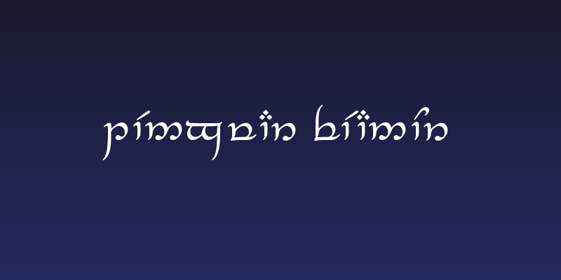 Tengwar Feanor Social Header