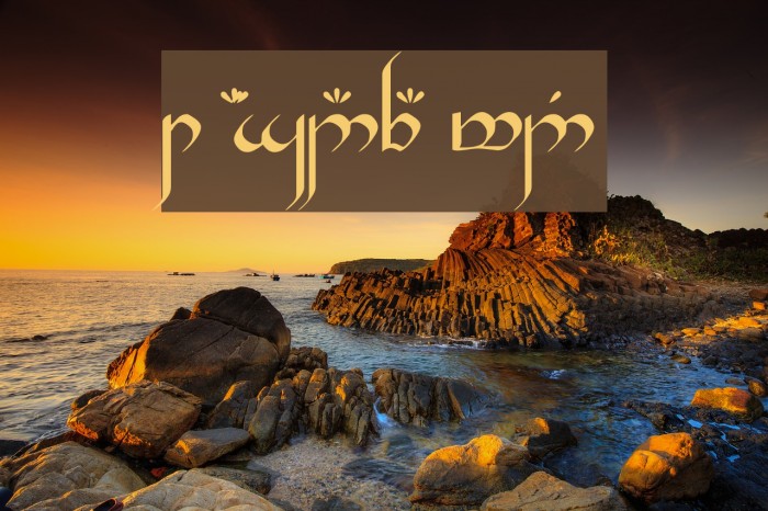 Tengwar Gandalf Medium Font - FFonts.net