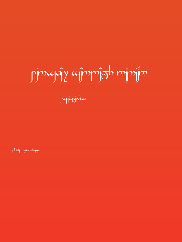 Tengwar Gandalf Medium Poster