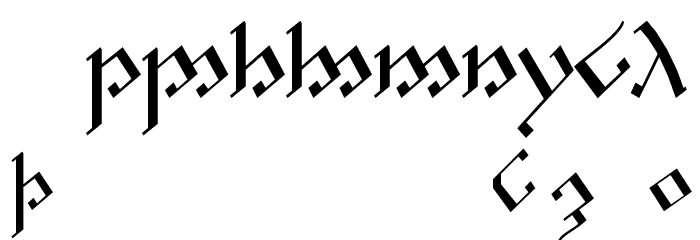 Tengwar Noldor 1 Font OTHER CHARS