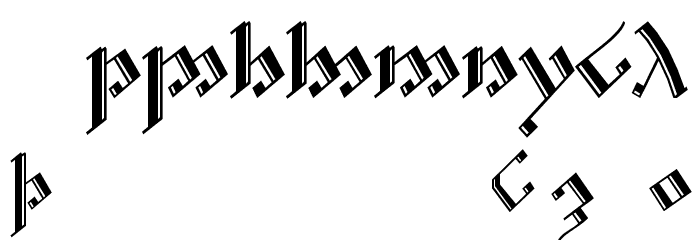 Tengwar Noldor 2 Font OTHER CHARS