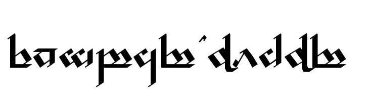 Tengwar Noldor  नि: शुल्क फ़ॉन्ट्स डाउनलोड