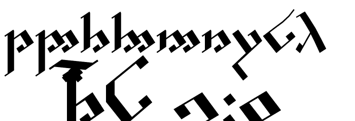 Tengwar Noldor Font OTHER CHARS