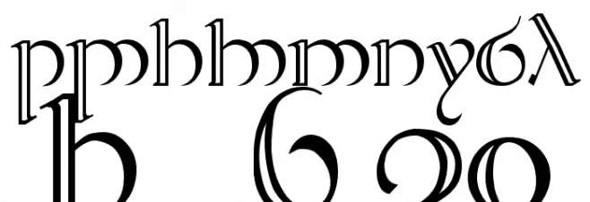 Tengwar Quenya 2 Font OTHER CHARS