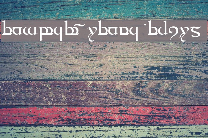 Tengwar Quenya Medium Font examples