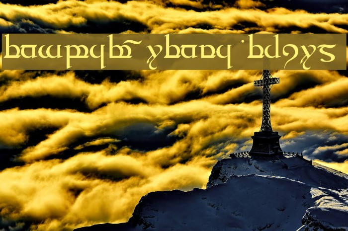 Tengwar Quenya Medium Font examples