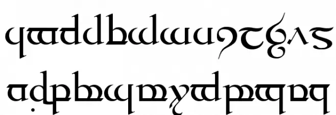 Tengwar Quenya Medium Fuentes MINÚSCULAS