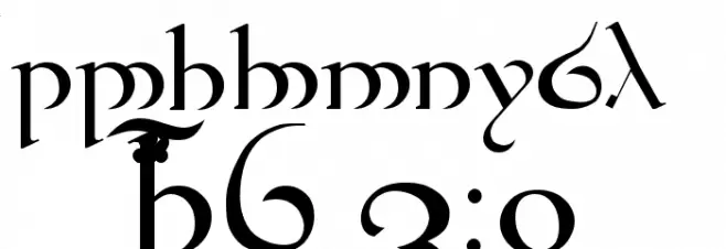 Tengwar Quenya Font OTHER CHARS