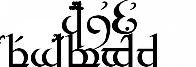 Tengwar Quenya Fonte MAIÚSCULAS