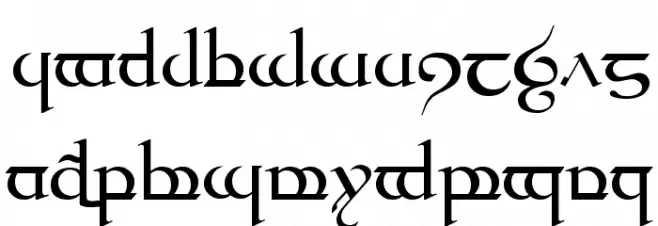 Tengwar Quenya Fuentes MINÚSCULAS