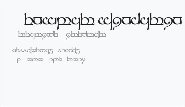 Tengwar Sindarin 1 Business Card