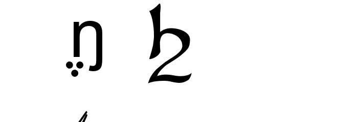 Tengwar Sindarin A Font OTHER CHARS