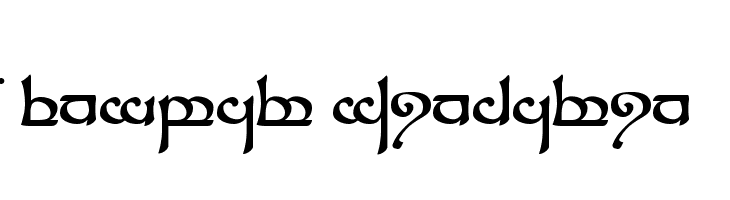 Tengwar Sindarin  Frei Schriftart Herunterladen