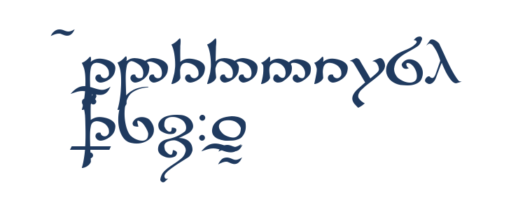 Tengwar Sindarin Other Characters