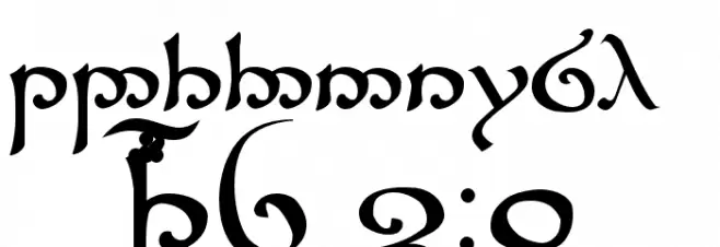 Tengwar Sindarin Font OTHER CHARS