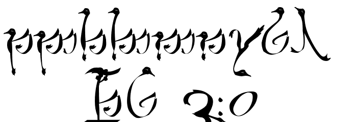 Tengwar Teleri Font OTHER CHARS