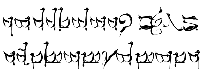 Tengwar Teleri Font LOWERCASE
