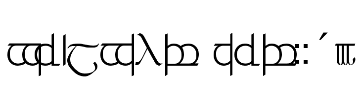 Tengwar ver. # 3  Free Fonts Download