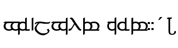 Tengwar ver. # 4  नि: शुल्क फ़ॉन्ट्स डाउनलोड